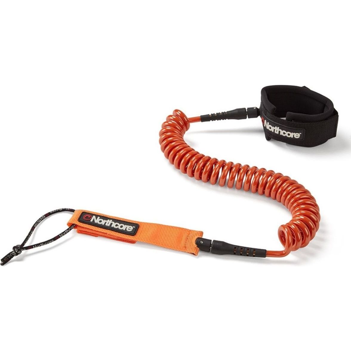 2026 Northcore 10FT SUP Coiled Leash NOCO138C  - Orange
